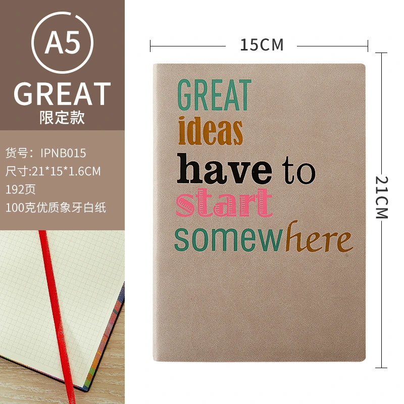 Custom Notebook with Logo Note Book Simple Design Hot Sale A5 Size Notebook