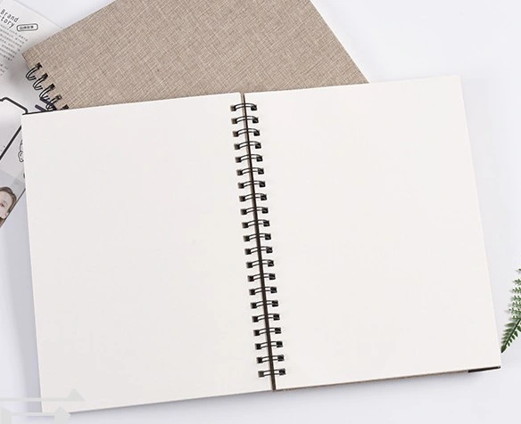 Blank Sketch Book Pad, Soft Cover Spiral Notebook Journal